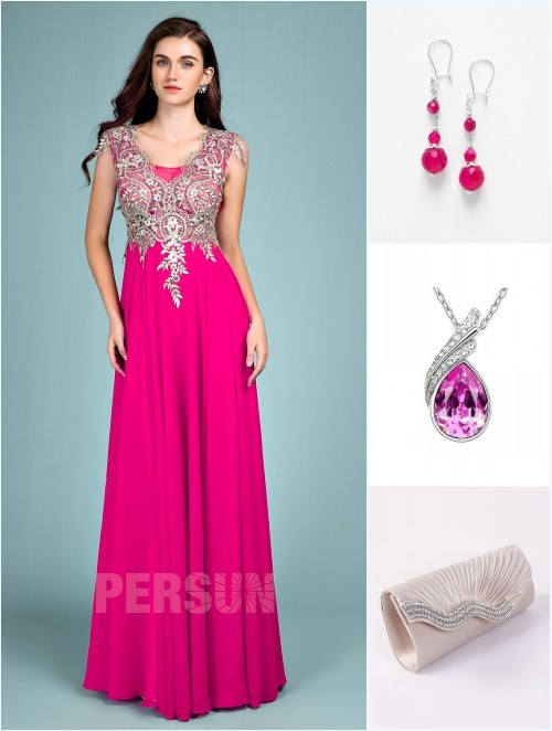 robe couleur rose fuchsia